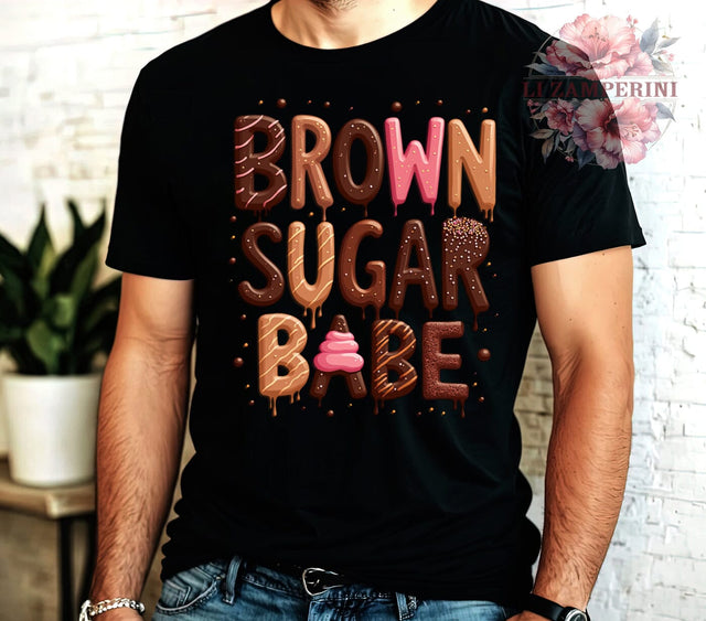 Brown Sugar PNG, Babe Digital Download, Sublimation Art, Black Girl Magic, Sweet Aesthetic, Digital Print, Brown Sugar Art, Cute Graphics Sublimation Li Zamperini 