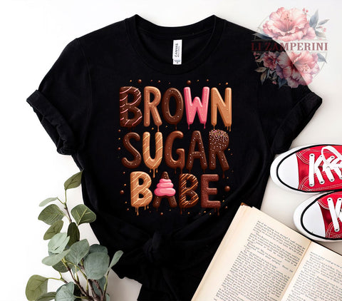 Brown Sugar PNG, Babe Digital Download, Sublimation Art, Black Girl Magic, Sweet Aesthetic, Digital Print, Brown Sugar Art, Cute Graphics Sublimation Li Zamperini 