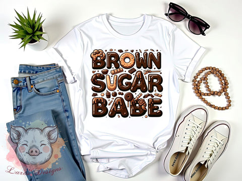 Brown Sugar PNG, Cute Babe, Sublimation Design, Digital Download, Coffee Lover, Sweet Treat, Baking Art, Trendy Graphic Sublimation Lara' s Designs 