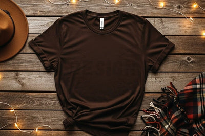 Brown t-shirt mockup design Mock Up Photo Designangry 