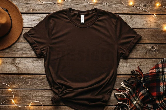 Brown t-shirt mockup design Mock Up Photo Designangry 