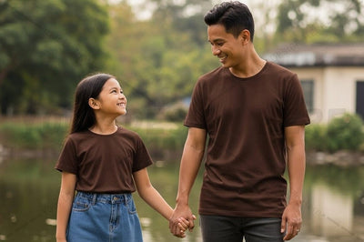 Brown t-shirt mockup design Mock Up Photo Regulrcrative 