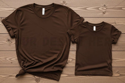 Brown t-shirt mockup design Mock Up Photo Regulrcrative 