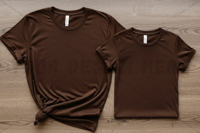 Brown t-shirt mockup design Mock Up Photo Regulrcrative 
