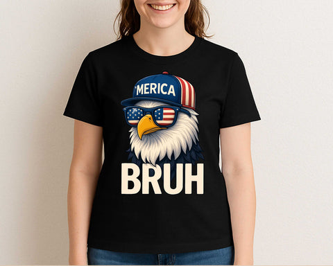 BRUH Bald Eagle 4th of July SVG Funny Patriotic 'Merica USA Clipart SVG BillahCrafts 