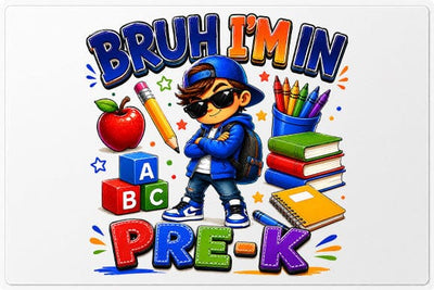 Bruh I'm In Pre-K PNG Funny Back to School Sublimation Design SVG BillahCrafts 