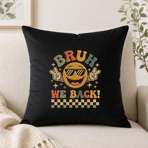Bruh We Back Funny Emoji Machine Embroidery Design PES DST Stitch Files Embroidery/Applique DESIGNS PatternFeed8 