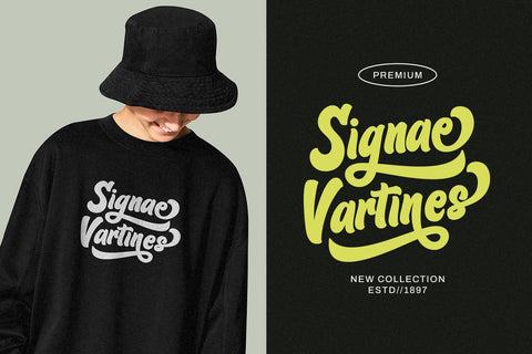 Bruschetta - Retro Script Font Font Mozarella 