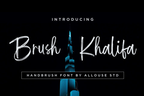 Brush Khalifa Font Allouse.Studio 