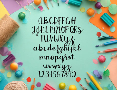 Brush Script Font OTF, Fonts for Crafting, Handwritten Font Font Crafting With Brenna 