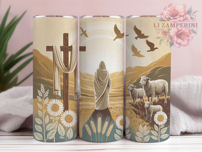 Brush Stroke Jesus Faith Tumbler, Easter Christian Tumbler, Faith Bible Wrap, Stylish 20oz Wrap, Sublimation Design, Trendy Gift Idea, Inspirational Easter Tumbler Sublimation Li Zamperini 