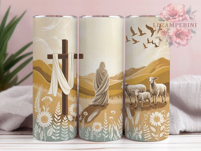 Brush Stroke Jesus Faith Tumbler, Easter Christian Tumbler, Faith Bible Wrap, Stylish 20oz Wrap, Sublimation Design, Trendy Gift Idea, Inspirational Easter Tumbler Sublimation Li Zamperini 