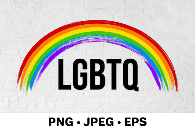 Brush stroke LGBT rainbow flag sublimation. LGBTQ Pride flag Sublimation LaBelezoka 