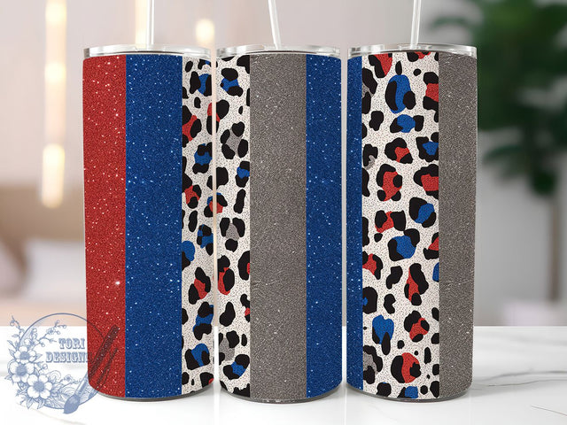 Brush Stroke USA Patriotic Tumbler, Patriotic Tumbler Wrap, 4th of July Tumbler, Brush Stroke Tumbler, 20oz Skinny Tumbler, USA Tumbler Design, Independence Day Tumbler Sublimation ToriDesigns 