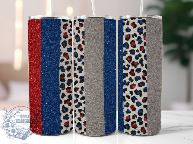 Brush Stroke USA Patriotic Tumbler, Patriotic Tumbler Wrap, 4th of July Tumbler, Brush Stroke Tumbler, 20oz Skinny Tumbler, USA Tumbler Design, Independence Day Tumbler Sublimation ToriDesigns 