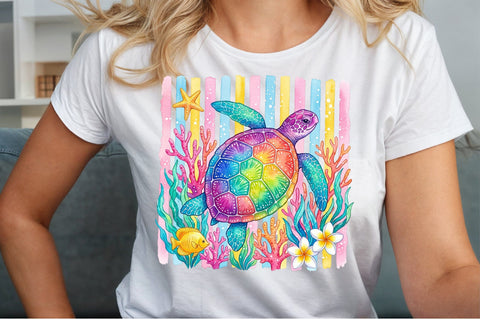 Brushstroke Summer Png Bundle Shirt Png Sublimation designartist 