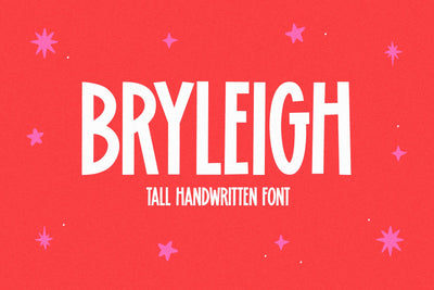 Bryleigh - Tall Handwritten Font Font KA Designs 