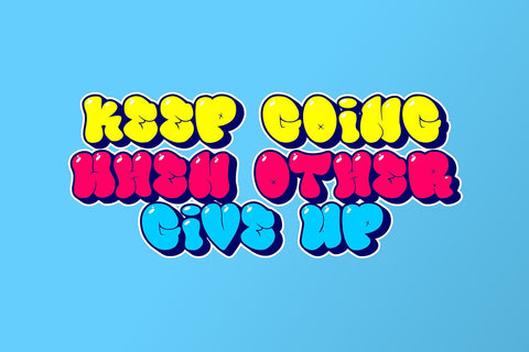 Bubble Block - 3d Balloon Graffiti Font Font Mozzatype 