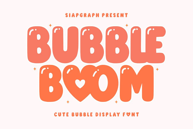 Bubble Boom - Cute Bubble Font Font Masyafi Studio 