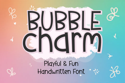 Bubble Charm Font - Playful Font, Kids Font, Cute Font Font TonisArtStudio 