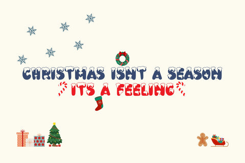 Bubble Christmas Font Dm Letter Studio 