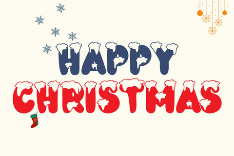 Bubble Christmas Font Dm Letter Studio 