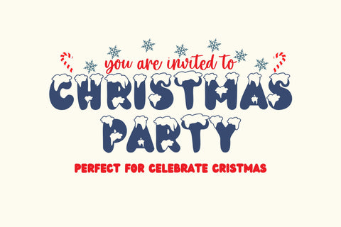 Bubble Christmas Font Dm Letter Studio 