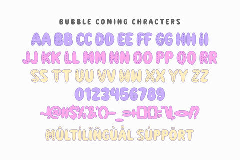 Bubble Coming - Cute Bubble Font Font Masyafi Studio 