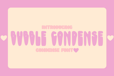 Bubble Condense Font Font Dm Letter Studio 