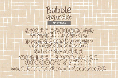 Bubble Dance Font Font Dm Letter Studio 