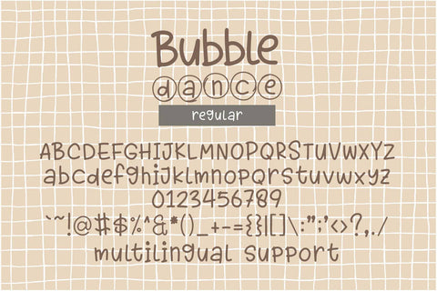 Bubble Dance Font Font Dm Letter Studio 