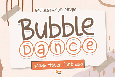 Bubble Dance Font Font Dm Letter Studio 