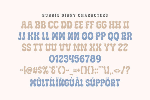 Bubble Diary - Playful Bubble Display Font Font Masyafi Studio 