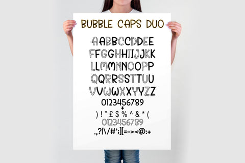 Bubble Font Bundle | Cute Playful Fonts for Crafts | Kawaii Handwritten Font Pack Font TonisArtStudio 