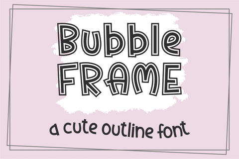 Bubble Font Bundle | Cute Playful Fonts for Crafts | Kawaii Handwritten Font Pack Font TonisArtStudio 