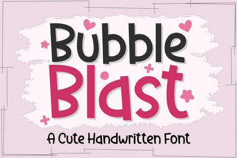Bubble Font Bundle | Cute Playful Fonts for Crafts | Kawaii Handwritten Font Pack Font TonisArtStudio 