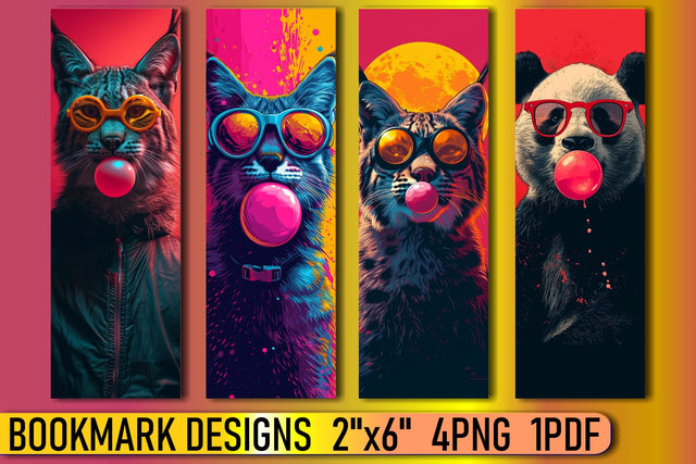 Bubble Gum Adventures in Animal World Sublimation afrosvg 