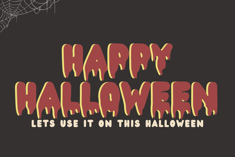 Bubble Halloween Font Dm Letter Studio 