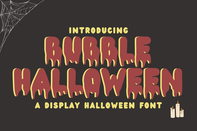 Bubble Halloween Font Dm Letter Studio 