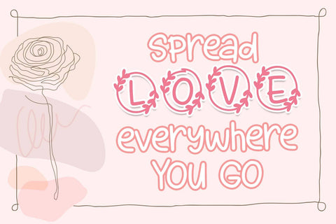 Bubble Heart Font Font Dm Letter Studio 