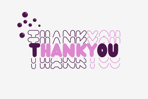 Bubble Stacked Monogram Font Dm Letter Studio 