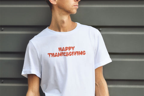 Bubble Thanksgiving Font Dm Letter Studio 