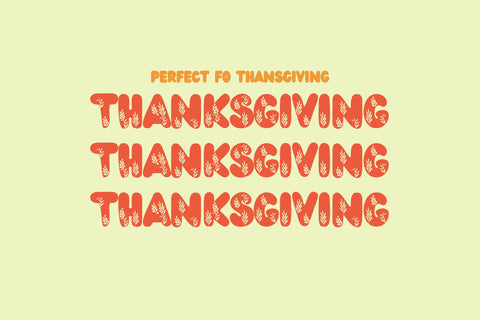 Bubble Thanksgiving Font Dm Letter Studio 