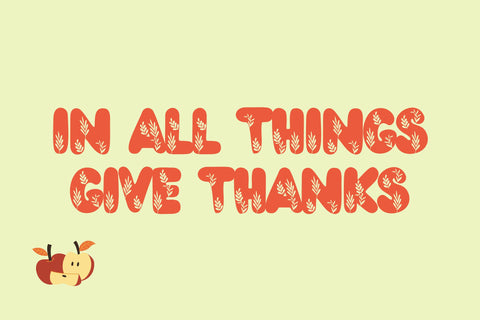 Bubble Thanksgiving Font Dm Letter Studio 