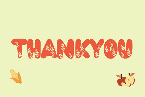 Bubble Thanksgiving Font Dm Letter Studio 