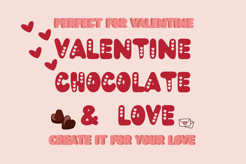 Bubble Valentine Font Font Dm Letter Studio 