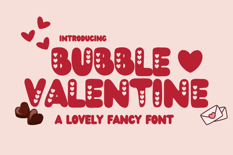 Bubble Valentine Font Font Dm Letter Studio 