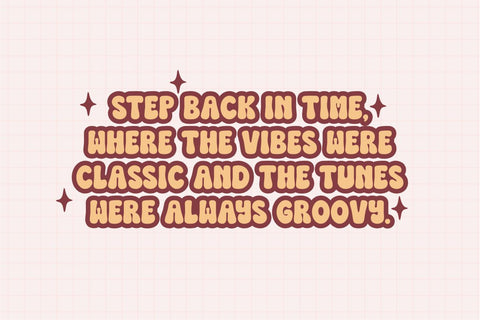 Bubble Vibes - Retro Bubble Font Font Masyafi Studio 