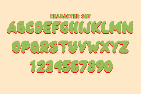 Bubble Wavy Font Font Dm Letter Studio 