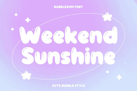 BUBBLEGUM Font Mozarella 